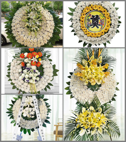 山东青岛胶州市铺集镇牛沟三村花圈速递